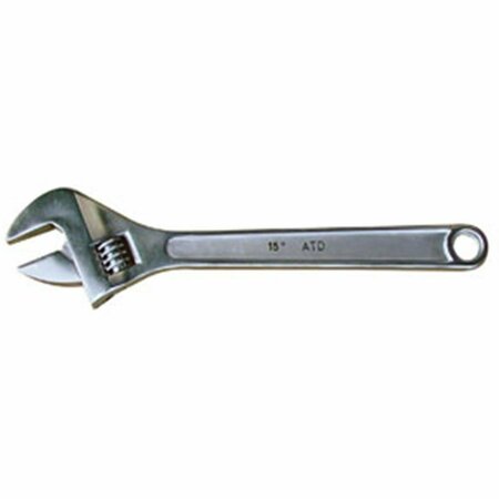 ATD TOOLS 15 In. Adjustable Wrench With 1-10.062 In. Opening ATD-415